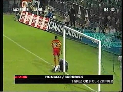 AJ Auxerre - RC Lens, D1 saison 1997/1998 (vidéo 3/3)