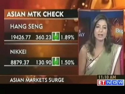 Asian markets higher euro surges on EU deal