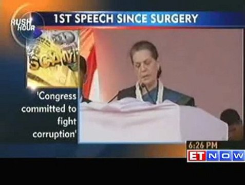 Congress committed to fight corruption Sonia Gandhi
