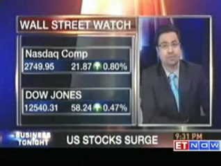 Wall Street rises on IMF hopes and Goldman results