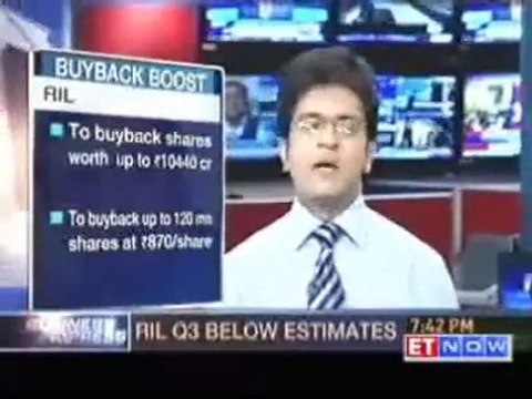 RIL disappoints with Q3 results offers buyback