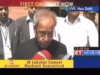 Pranab Mukherjee speaks on Economic Survey 2011-12