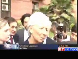 Download Video: IMF chief Christine Lagarde meets Pranab Mukherjee