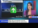 Sensex and Nify in red, Coal India gains