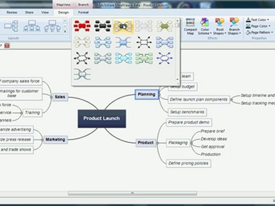 MindView 4 - New Map Styles