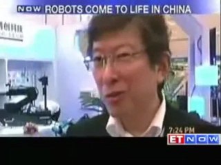 Technically advanced robots take centre stage in Shanghai