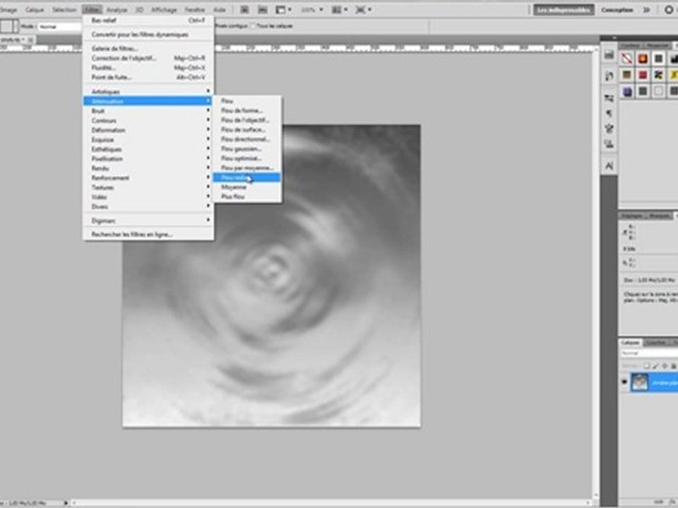 Creatiim - Effet d'une surface liquide