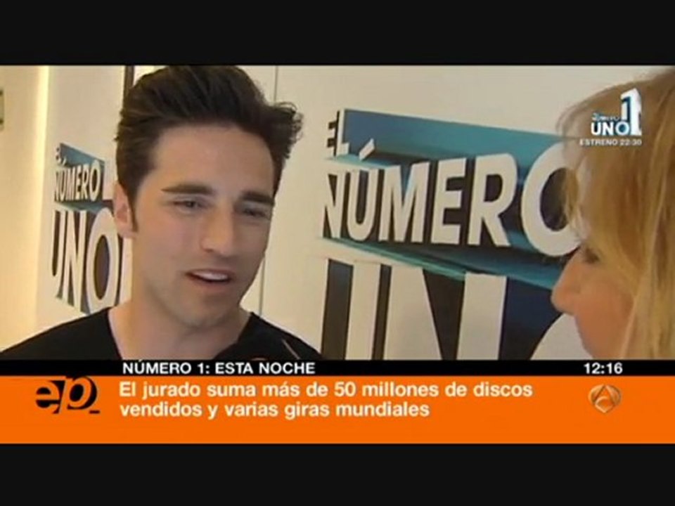 David Bustamante entrevistado sobre "El Numero Uno" en "Espejo Publico"