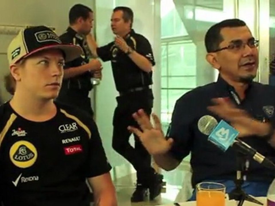 Malaysia 2012 Kimi Räikkönen Interview on Thursday
