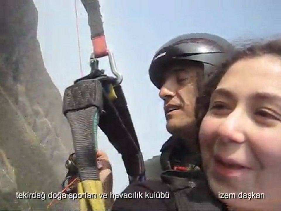 tekirdağ uçmakdere yamaç paraşütü uçuşları izem daşkan 25 mart 2012