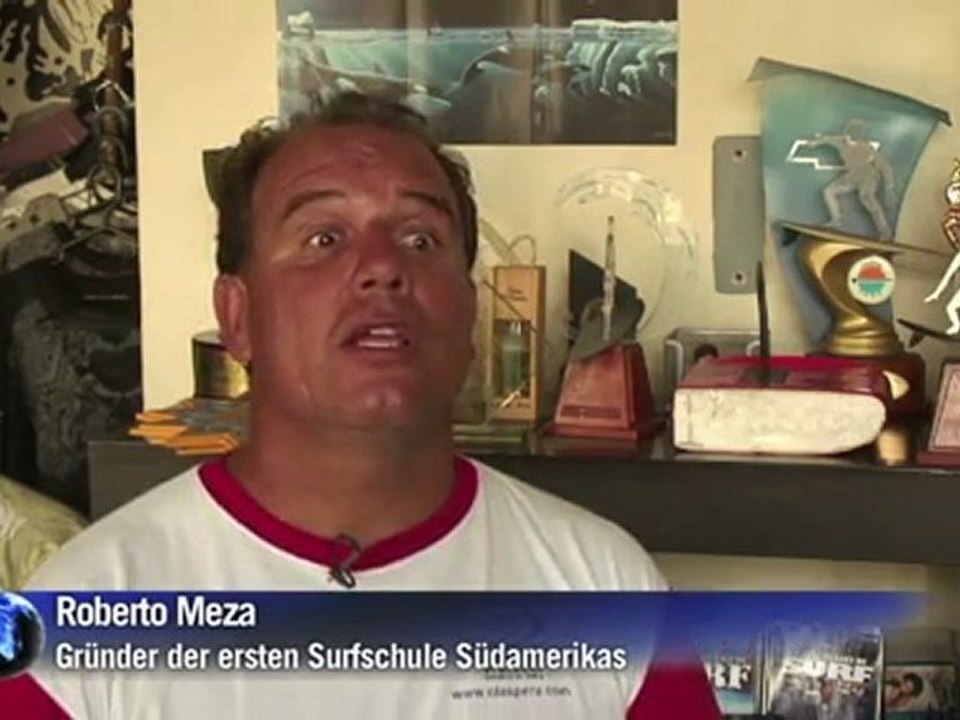 Wellenritt vor der arbeit: surf-paradies lima