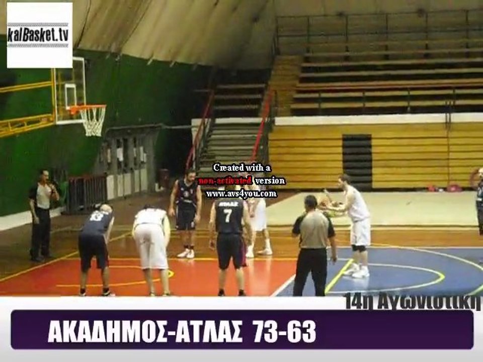 www.kalbasket.com ΑΚΑΔΗΜΟΣ-ΑΤΛΑΣ Β ΗΜΙΧΡΟΝΟ