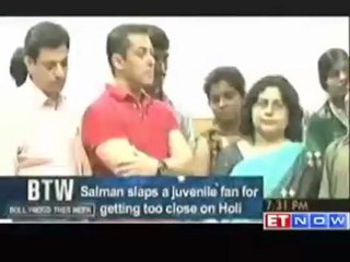 Salman Khan slaps juvenile fan for getting too close on Holi