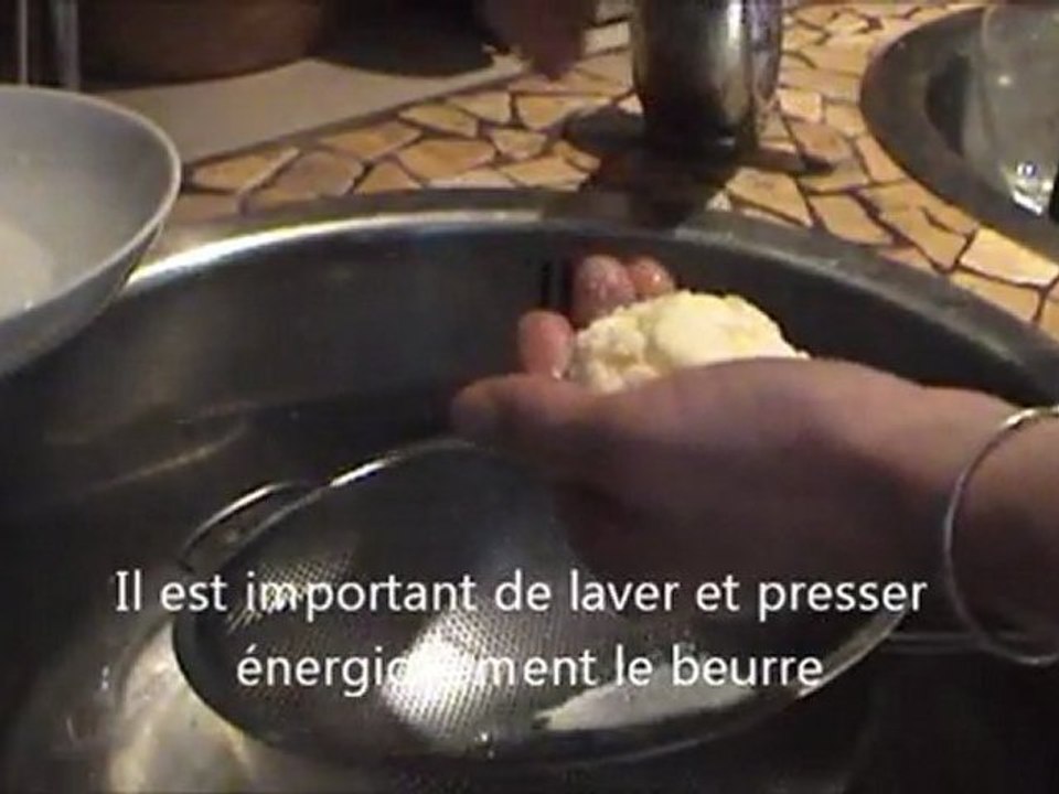 Fabrication du beurre