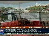 Raúl Castro recibió al papa en Cuba