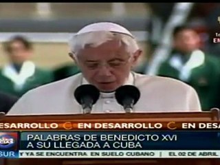 Papa agradece el respeto del gobierno cubano a su Iglesia