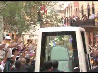 recorrido de papa  calle sopeña Guanajuato Gto.