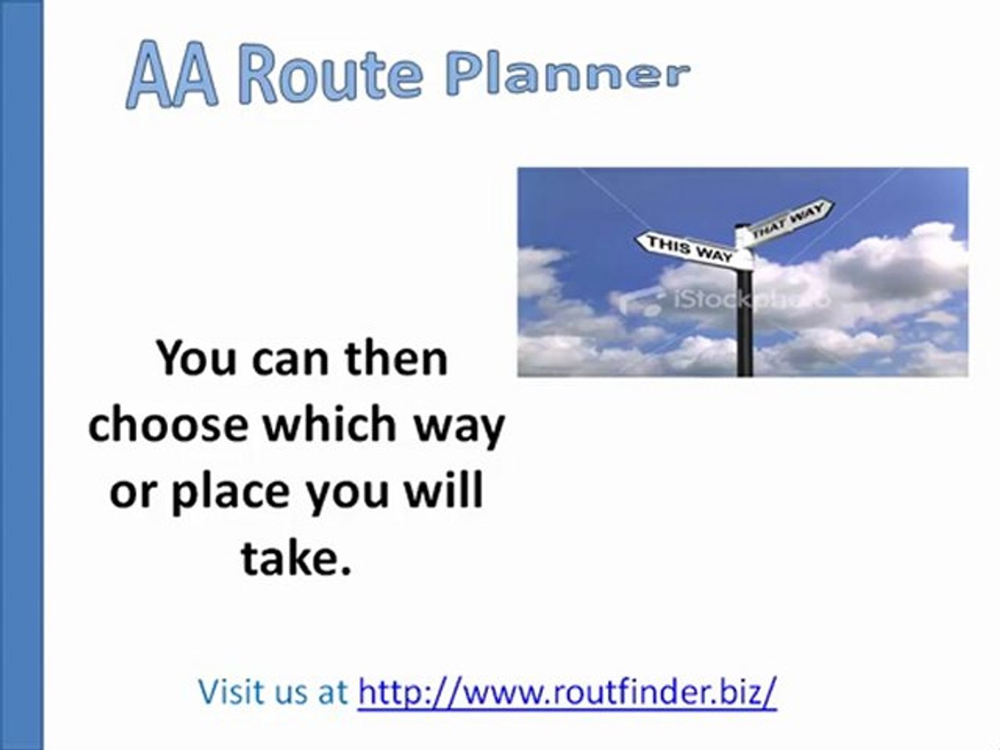 Getting To Know AA Route Planner - video Dailymotion