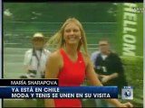Maria Sharapova au Chile pour le Tennis et la Mode