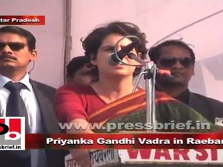 Priyanka Gandhi in Raebareli talks Sonia Gandhi’s devotion and commitment