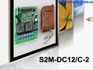 Download Video: 2 Channel DC9V/12V/24V RF Universal Momentary Remote Control System