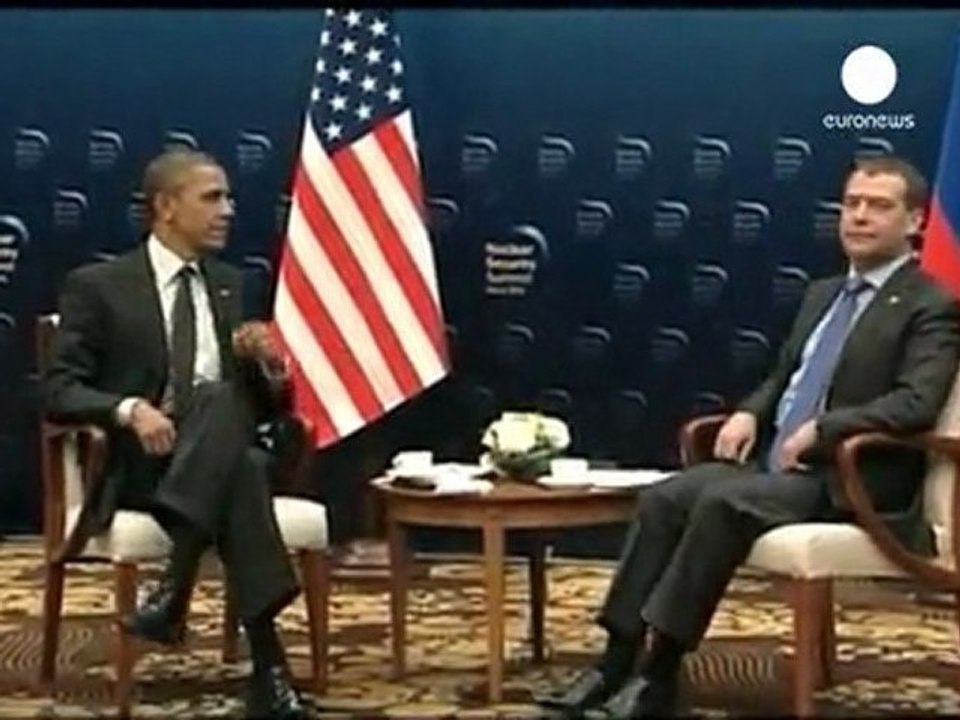 Caught on camera: Obama's missile remarks to Medvedev