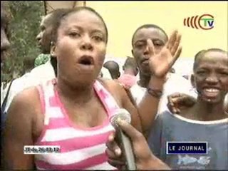 Manifestations des sinistrés dans le 5ème arrondissement Ouenzé