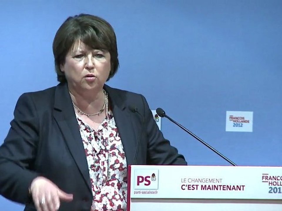 Discours de Martine Aubry à Bruxelles