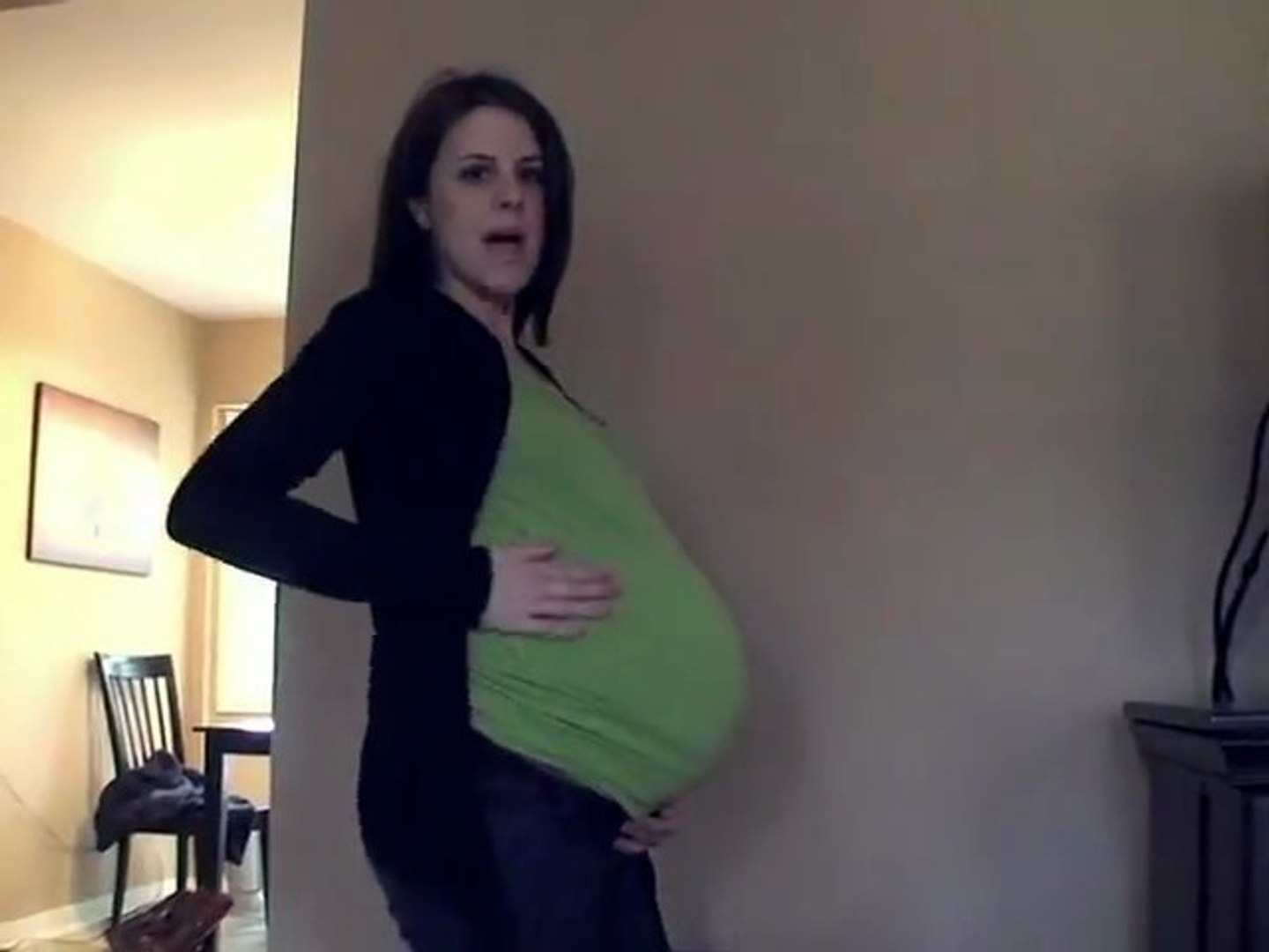 Sexy Female Belly Inflation