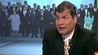 Rafael Correa rompió en TV Española muro de censura