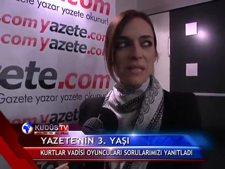 Yazete.com'un 3.yaşında Kurtlar Vadisi oyuncuları Kudüs TV'ye konuştu..