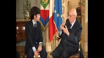 Napolitano - Incontro con gli studenti