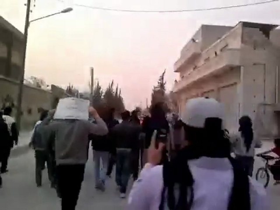 فري برس حلب شباب ثورة حلب مظاهرة الصاخور 26 3 2012