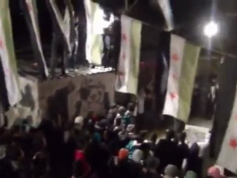 فري برس دمشق كفرسوسة مظاهرة مسائية حاشدة ذكرى جمعة العزة 25 3 2012