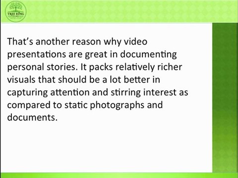 Personal History Video | The Essence Of A Personal History Video