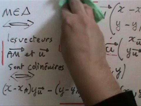 Mathématiques, équations de droites, partie 1/3