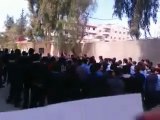فري برس ريف دمشق داريا مظاهرات طلابية داخل المدرسة 27 3 2012  ج4