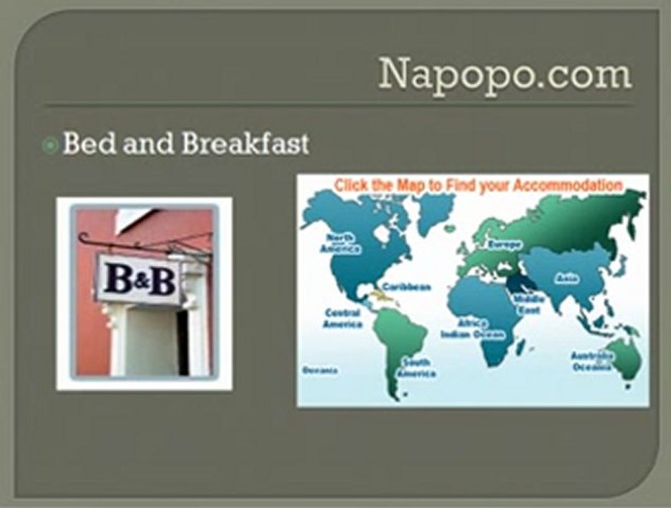 Bed and Breakfast, Bed and Breakfast Directory, B and B Napopo
