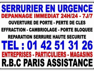 OUVERTURE DE PORTE EN URGENCE PARIS - 0142513126