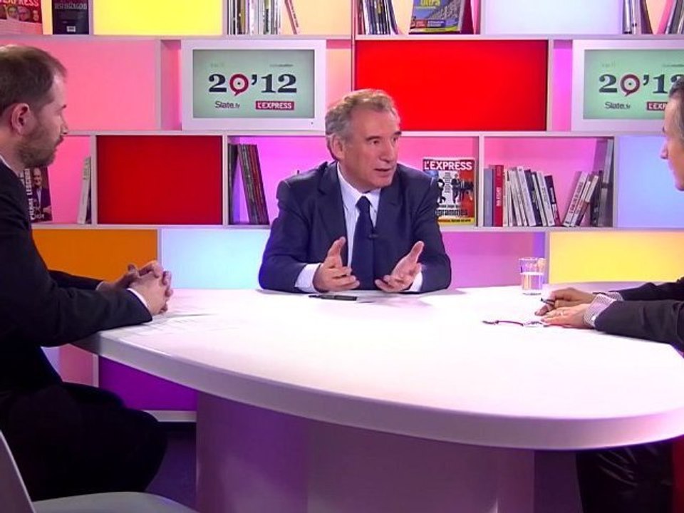 François Bayrou, invité du 20'12 de L'Express - 260312