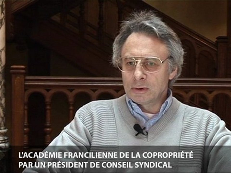 L'académie francilienne de la copropriété par un président de conseil syndical