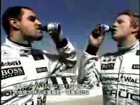 Kimi Räikkönen and Juan Pablo Montoya Vitamin Drink Advertisment