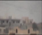 فري برس ادلب تصاعد أعمدة الدخان جراء القصف على مدينة سراقب 27 3 2012 ج1