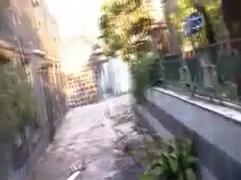 فري برس حمص القديمة اثار الدمار في مسجد النخلة جراء القصف عليه بالصواريخ 27 3 20122