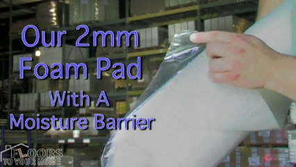 Floor Pad Foam with Moisture Barrier