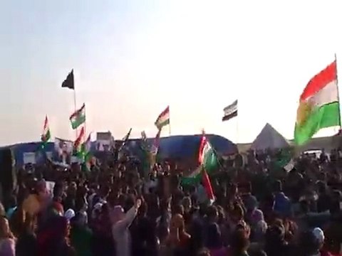 فري برس الحسكه امام خيمة الشهيد جوان قطنة اغا الثورة 28ـ3ـ2012 ج1