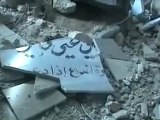 فري برس تقرير عن قصف وتدمير الجامع الأثري في قلعة المضيق بريف حماه 28 3 2012