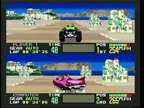 Classic Game Room - OUTRUNNERS Sega Genesis review