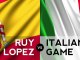 Chess openings: Ruy Lopez vs Italian Game