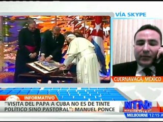 Doctor en filosofía afirma que la visita del Papa a Cuba "no es de tinte político sino pastoral"